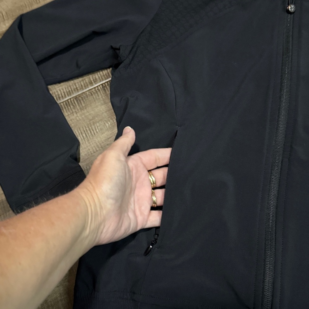 Athleta Black Lightweight Jacket Medium - image 4